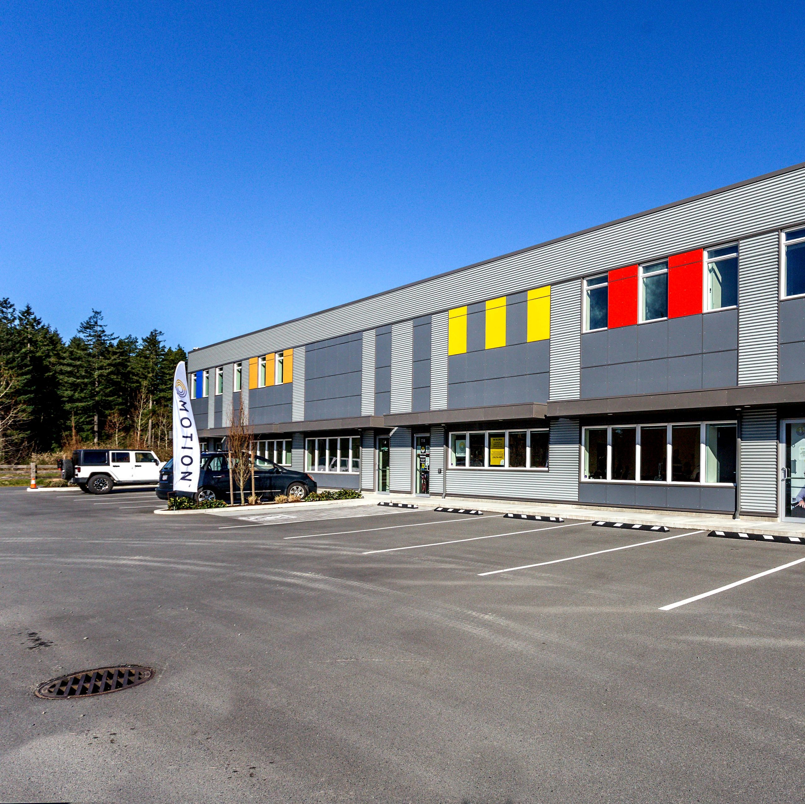 Nanaimo storefront with accessible parking and other parking spots