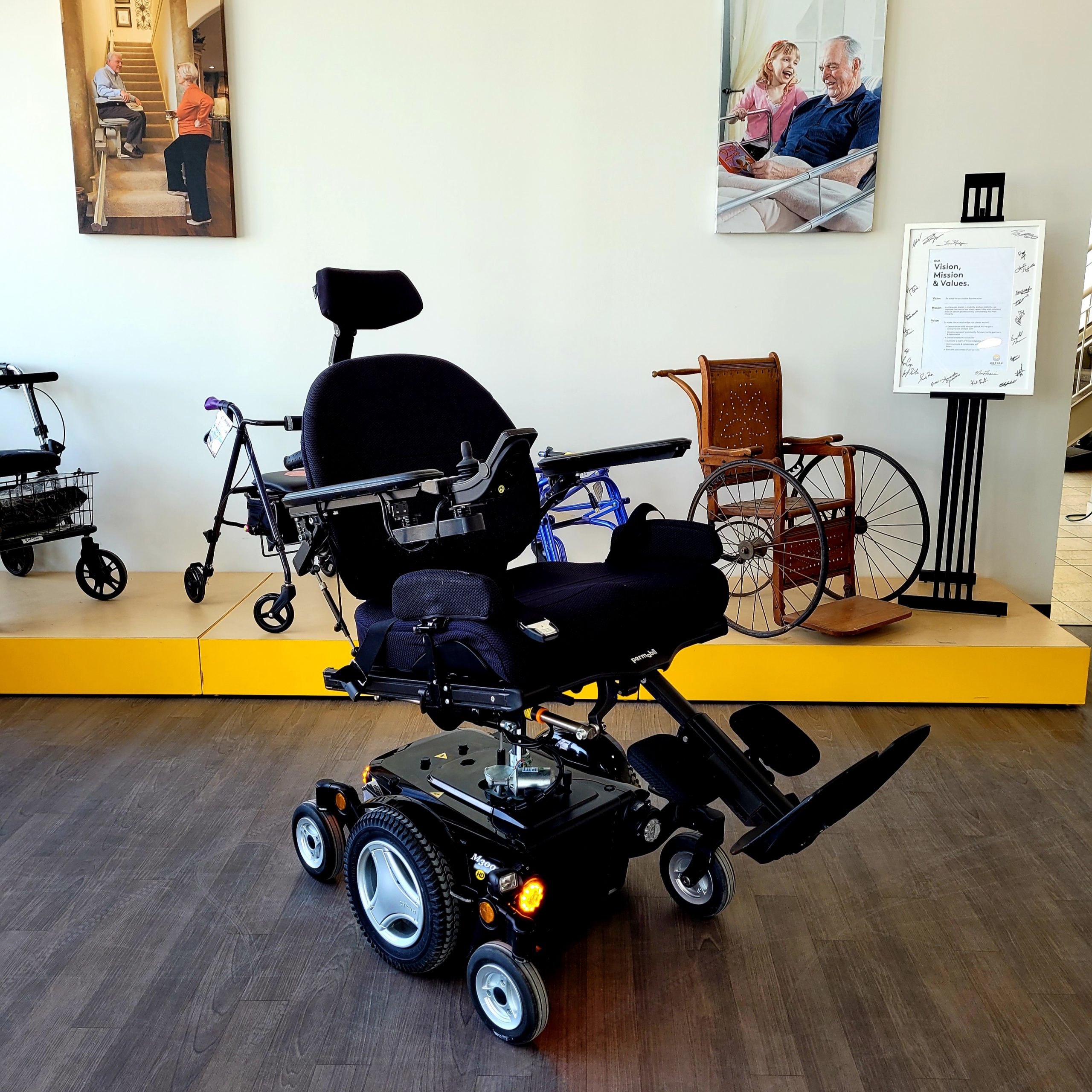 Barrie showroom - power wheelchair display