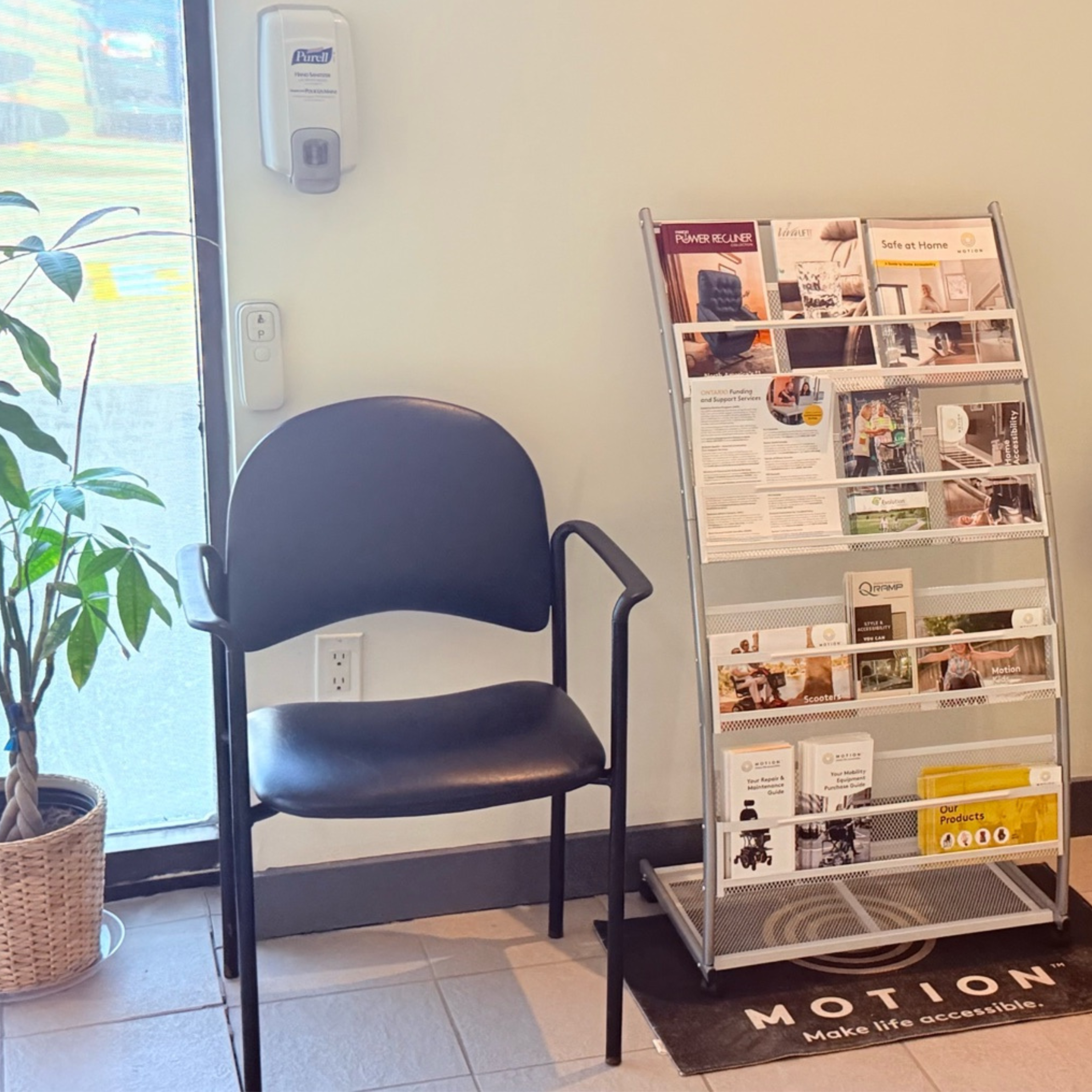 Mississauga location waiting room.