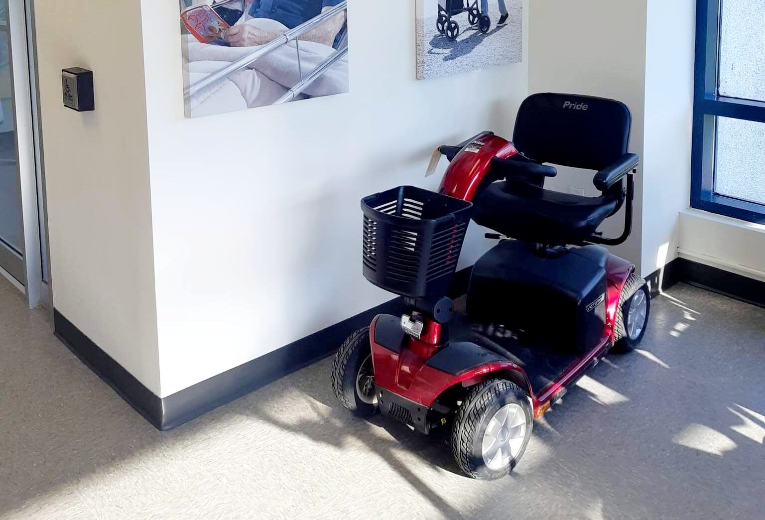 Mobility scooter in York Region showroom