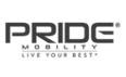 Pride Mobility logo in grey.