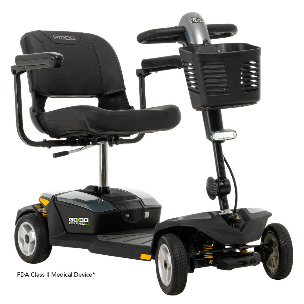 Go Go® Endurance Li mobility scooter by Pride.